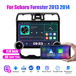 11.8 "diamante doppio manopole 2K QLED schermo 2 Din Android autoradio per suaru forestale 2013 2014 Stereo Android <span class=keywords><strong>Auto</strong></span> Carplay - Product Image 3
