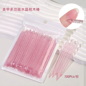 Productos de Belleza en Oferta, 100 Piezas de Palitos de Cristal de Doble Punta para Recoger Piedras de Uñas, Removedor de Cutículas para el Cuidado Personal de las Uñas - Product Image 3