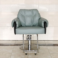 Fauteuil de Barbier BEIMENG en Acier Inoxydable – Chaise de Barbier Moderne et Élégante pour Salon – Vente en Gros – Confortable pour Coiffure