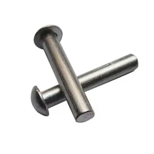 China Manufacturer Custom Solid Aluminum Rivet 1/4 X 1/2 Solid Steel Rivets 8mm M10 Stainless Steel Flat Round Head Solid Rivet