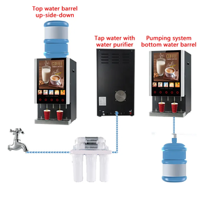 Commercial Use Automatic Freestanding 4 Hot Flavors Instant Espresso Smart Coffee Vending Machine - Product Image 4