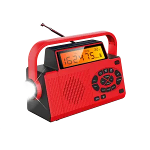 Işık XSY-310 taşınabilir FM/AM radyo ile şarj edilebilir el feneri acil güneş el krank dinamo radyo