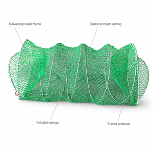 Trampa de Pesca Plegable de Malla Metálica Resistente con Logotipo Personalizado para Cangrejos, Camarones y Langostas de Uso Comercial - Product Image 1