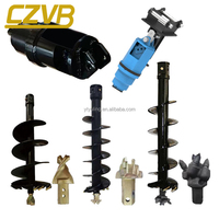 Perforadora Hidráulica de Servicio Pesado de 300 mm para Excavadoras Mini de 3-5 Toneladas, para Perforación de Agujeros en la Tierra
