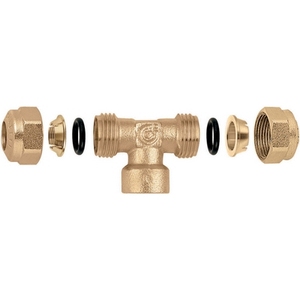 Raccordo femmina a O-ring per tubo in rame 1/2 con filettatura 14, connettore in ottone per impianto idraulico - Product Image 1