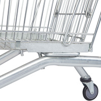 Chariot de courses pliable en acier maillé, imperméable, écologique, léger, avec porte-clés amovible et poignée réglable