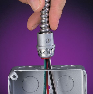 Connecteur de câble électrique homologué UL 3/8'' en zinc moulé sous pression, type MC Duplex, à fixation rapide par encliquetage avec <span class=keywords><strong>gorge</strong></span> isolée - Product Image 4