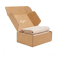 Boîte d'expédition en carton ondulé personnalisée et imprimée, boîte de colisage durable en carton pour vêtements, articles vestimentaires, commerce de détail