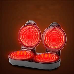 Gaufrier électrique double couche antiadhésif pour le petit-<span class=keywords><strong>d</strong></span>éjeuner et le brunch - Product Image 5