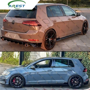Applicabile a Golf 7/7.5R/<span class=keywords><strong>Rline</strong></span>/GTI, Minigonne Laterali Modificate TCR, Kit Minigonne Laterali Golf 7, Kit TCR Completo - Product Image 5