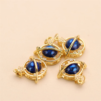 Nouveau Pendentif en Laiton avec Zircon Cubique Design Planètes 2026, Breloque Émail Bleu pour Fournitures de Bijoux DIY Colliers Bracelets