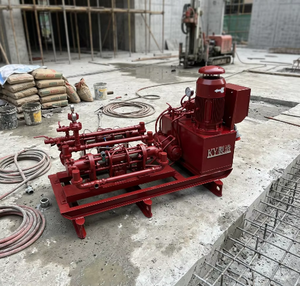 Máquina de inyección de lechada de doble bomba accionada eléctricamente, motor de 11 kW, 48 l/min por bomba, bomba de lechada de alto flujo - Product Image 6