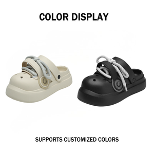 Sabots plateforme décontractés urbains unisexes à lacets, couleur claire, EVA respirant, antidérapants, chaussures décontractées confortables - Product Image 2