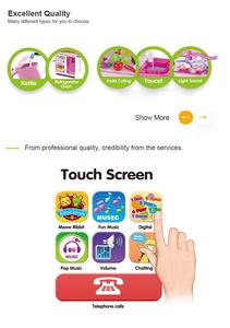 Enfants jouets et filles <span class=keywords><strong>écran</strong></span> tactile cuisine vaisselle ensemble jouet <span class=keywords><strong>Puzzle</strong></span> grande cuisine jouets enfants pour jeu de rôle - Product Image 3