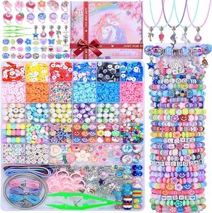 <span class=keywords><strong>Kit</strong></span> d'activités <span class=keywords><strong>pour</strong></span> bijoux licorne perles d'argile, 3200 pièces, bracelet, bijoux d'amitié, bague, bricolage, cadeaux artisanaux, nouveauté - Product Image 2