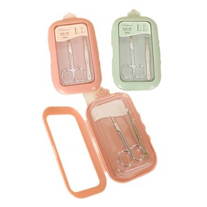 Nalamei Eyebrow Trimmer And Tweezers Set 1021 Alloy Durable <b>Makeup</b> <b>Tool</b> For Eyebrow Shaping - Product Image 5