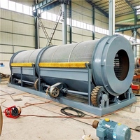 Tamis rotatif à tambour de grande capacité et robuste pour le système de calibrage de la terre de surface, du compost, du sable et de la pierre