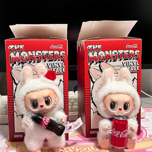 Pop Mart Genuine Original Labubu Coca-Cola Drinks Vinyl Face Blind Boxes Pendentifs Peluches - Product Image 5