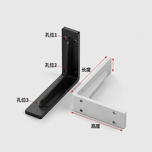 Support mural triangulaire pour bureau, meuble TV, cloison de séparation, support d'angle fixe en fer, support de rangement robuste - Product Image 4