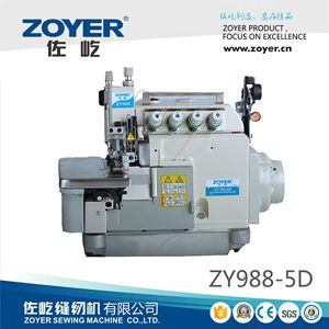 Máquina de coser overlock Zoyer de 5 hilos, 550W de alta velocidad con accionamiento directo para ribetear y overlockar telas - Product Image 5