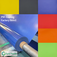 Tissu en maille PVC enduit ignifuge 500D 610gsm, bâche en polyester enduit PVC