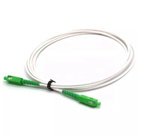 Cordon de raccordement fibre optique SC APC blanc 3mm G657a2 1.5m 2m 3m 3.5m longueurs jarretière optique et fibre Jarretière