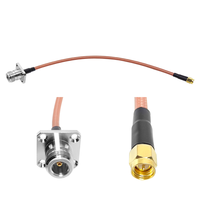 Fabricant Fiche mâle SMA à N femelle Jack panneau bride châssis montage 4 trous RG400 câble de raccordement 30cm connecteur rf