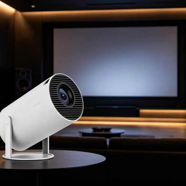HT88 Mini Portable Smart Projector, 2K Full HD LED Home Cinema, Wireless WiFi Screen Mirroring Theater Projector