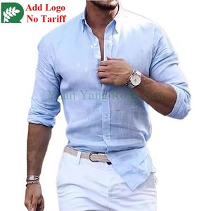 <span class=keywords><strong>Chemise</strong></span> habillée pour homme sur mesure Coupe régulière Rayures fines Boutons sur le devant Col boutonné <span class=keywords><strong>Chemise</strong></span> décontractée pour homme - Product Image 4