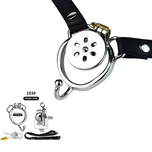 Venta al por mayor, jaula de castidad invertida con bola de Metal sólido portátil para hombres, bloqueo negativo para pene, dispositivo Sissy para adultos, Juguetes sexuales para <span class=keywords><strong>parejas</strong></span> - Product Image 5