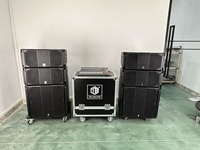 Double enceinte linéaire de 10 pouces Système d'amplification de puissance 4 + 2 set