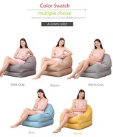 Fauteuil de relaxation modulaire pliable convertible en pouf pour bureau, intérieur, repos, jeux et détente