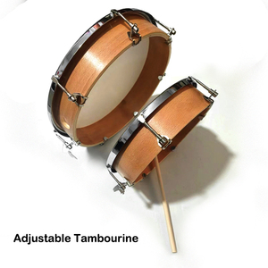 Orff กลองไม้โอ๊คขนาด8-10-12นิ้วปรับได้พร้อมฝาครอบหนังแกะและเครื่องดนตรีคุณภาพสูง - Product Image 2