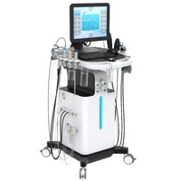 Salon professionnel Grade Pro Hydraskin 12-en-1 Machine d'analyse de la peau Hydra Dermabrasion Jet d'oxygène pour le visage