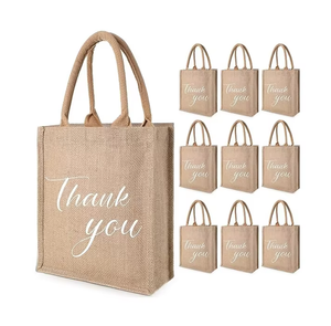 Wholesale Custom High Quality Large Eco Cotton Linen Handbags Hessian Hemp <strong>Jute</strong> Grocery Shopping Burlap <strong>Tote</strong> <strong>Bags</strong> - Product Image 1