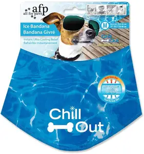 Bandana rafraîchissant instantané pour chien, accessoires, écharpe respirante, collier de refroidissement, imperméable, lot de 3 pièces, pour chiens et chats