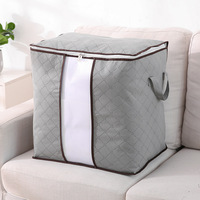 Grande boîte de rangement avec fermetures éclair pour le rangement des vêtements de déménagement literie couette couvertures imperméables fourre-tout mobiles
