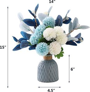 Eucalipto decorazione di <span class=keywords><strong>piante</strong></span> finte fiore artificiale per casa ufficio fattoria bagno tavolo da pranzo centro <span class=keywords><strong>tavolino</strong></span> da caffè - Product Image 6