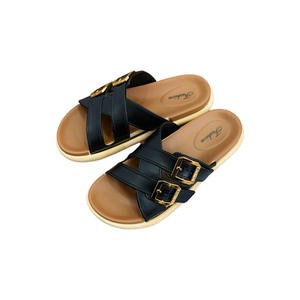 <span class=keywords><strong>Sandales</strong></span> plates décontractées à bout ouvert pour femmes Heli Shark Platform, avec boucle, tendance, assorties aux couleurs, pour la plage - Product Image 6