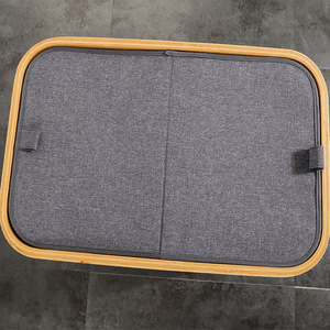 <b>Collapsible</b> Laundry Basket Grey 54Cm X 53.5Cm X 34Cm Foldable <b>Storage</b> Organizer For Clothes And Toys - Product Image 4