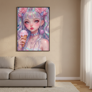 Kit <span class=keywords><strong>de</strong></span> Pintura <span class=keywords><strong>de</strong></span> Diamantes 5D DIY, Diseño <span class=keywords><strong>de</strong></span> Princesa <span class=keywords><strong>de</strong></span> Helado Pastel <span class=keywords><strong>de</strong></span> Ensueño, con Diamantes AB <span class=keywords><strong>de</strong></span> Cristal, para Decoración <span class=keywords><strong>de</strong></span> Pared del Hogar - Product Image 2