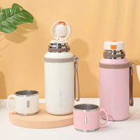 Bouteille isotherme portable en acier inoxydable 316 de 800 ml avec couvercle anti-fuite, isolation thermique de 6 à 12 heures, conception anti-chute pour l'extérieur