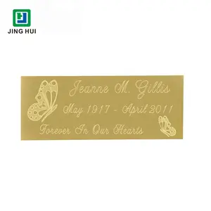 Personalized Custom Logo Etched Metal Plaque Solid Brass Logo Engraved Brass Plaque