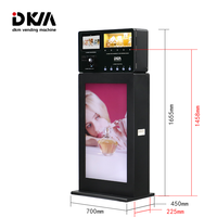 Distributeur d'eau de Cologne DKM Smart Touch Scree Cash Cash Banknote Card Free Floor Fragrance Distributeur de parfum en aérosol sur pied Distributeur automatique à vendre