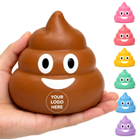 Mainan Squishy Bola Kotoran Lucu Logo Kustom Grosir, Mainan Remas Busa PU Warna Logo Kustom Slow Rising untuk Anak-anak dan Dewasa