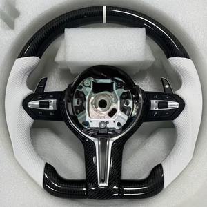 Volante de Fibra de Carbono para <span class=keywords><strong>BMW</strong></span> F87 M3 F82 <span class=keywords><strong>M5</strong></span> F10 F12 M6 F06 F07 F30 F31 F01 F20 F21 F22 F32 F33 F36, Piezas de Auto de Cuero - Product Image 3