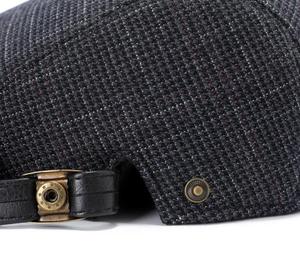 2022 Mùa Thu Mùa Thu Mùa Đông Mới Tùy Chỉnh Beret Hat Người Đàn Ông Bán Buôn Phẳng <span class=keywords><strong>Cap</strong></span> Kiểm Tra Sọc Vải Ivy <span class=keywords><strong>Cap</strong></span> Và Hat - Product Image 5