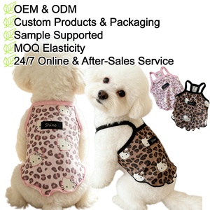 Abbigliamento per Animali Domestici: Gilet Rinfrescante per Cani in Poliestere con Stampa Cartoon, Traspirante ed Ecologico per Teddy e Bichon in Estate - Product Image 1