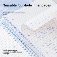 Planwith Friend Plan Co-branded A4 Grand carnet de planification multifonctionnel à spirale pour étudiants seniors, cadeau