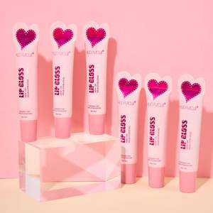 Bálsamo Labial Brillante de Seis Colores, Aceite Labial Vegano Hidratante en Gel, Cuidado Labial Exfoliante de Alta Calidad con Brillo - Product Image 2